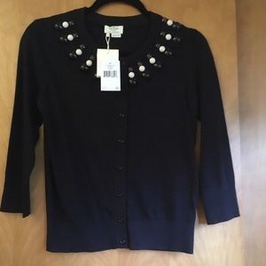 Kate Spade Rio Embellished Cardigan NWT small